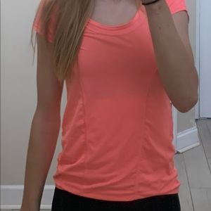 Bright Pink Short Sleeve Zella Workout Too